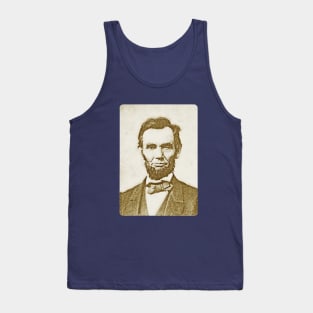 Honest Abe Lincoln Presidential Watercolor Painting Tank Top